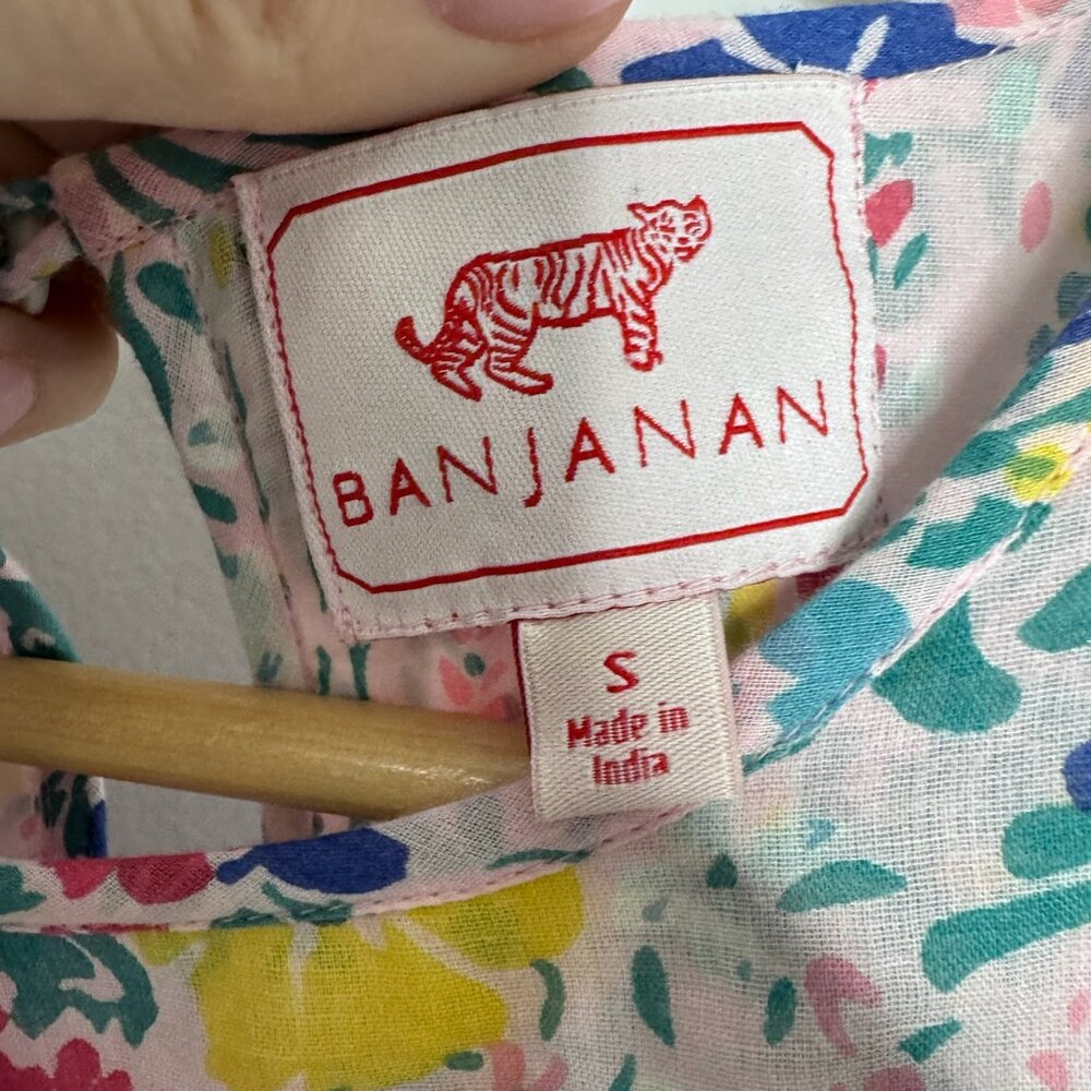 Banjanan Floral Maxi Dress Cotton S - Picture 9 of 10